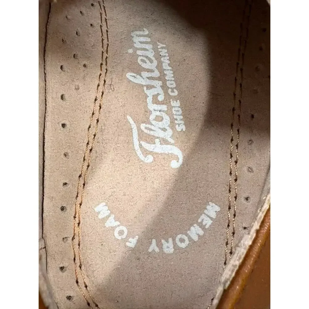 Florsheim Boys Tan Leather Cap-Toe Oxford Dress Shoe